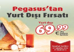 Pegasus Yazın da Avantajlı